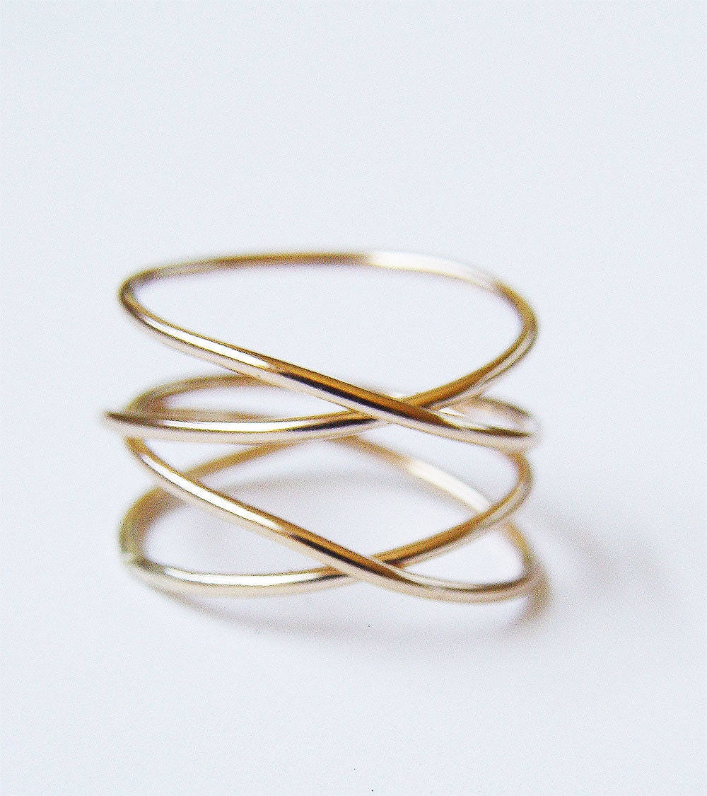 Infinity 14k Gold Fill Spiral Ring