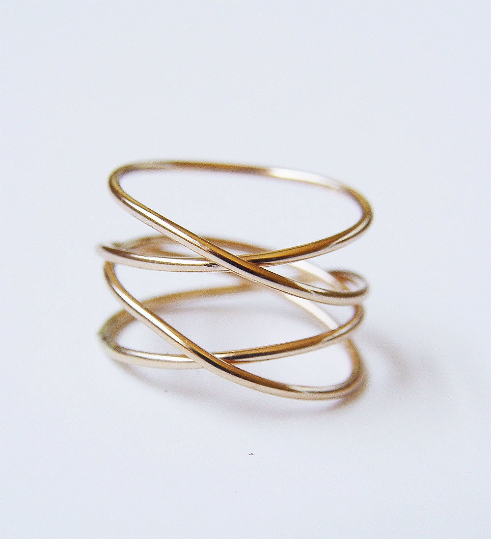 Infinity 14k Gold Fill Spiral Ring