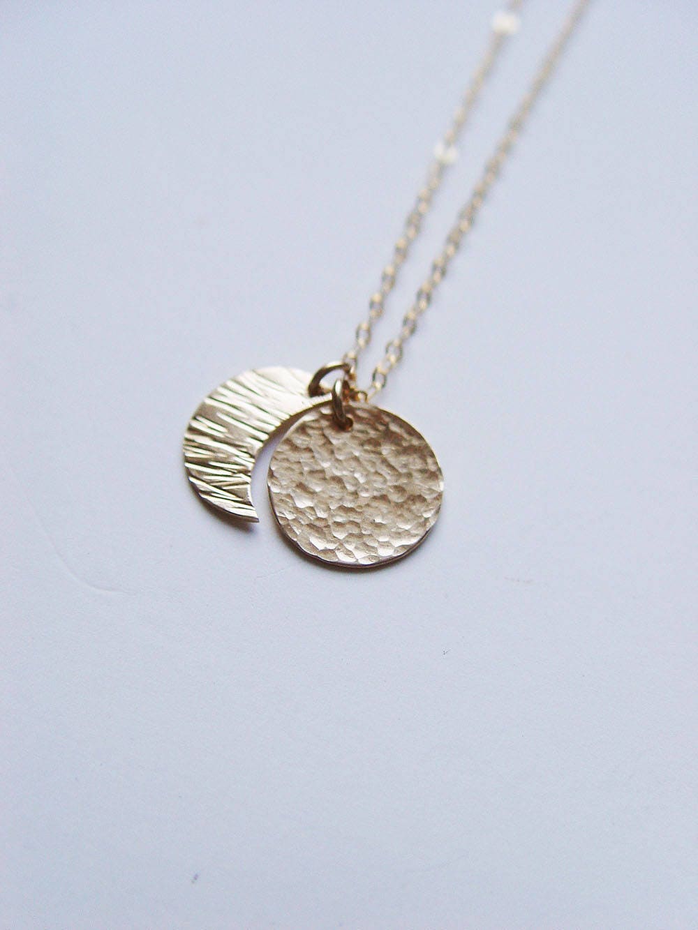 LUNAR Moon Phase Gold Necklace