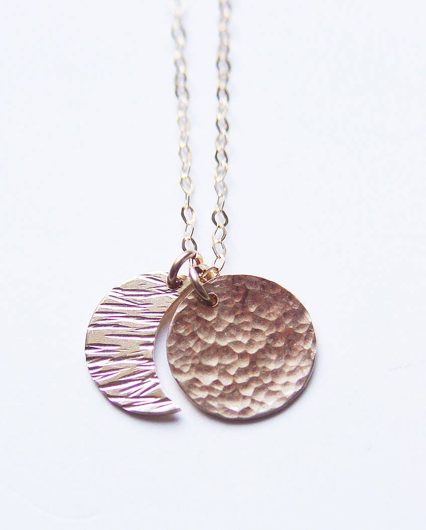 LUNAR Moon Phase Gold Necklace