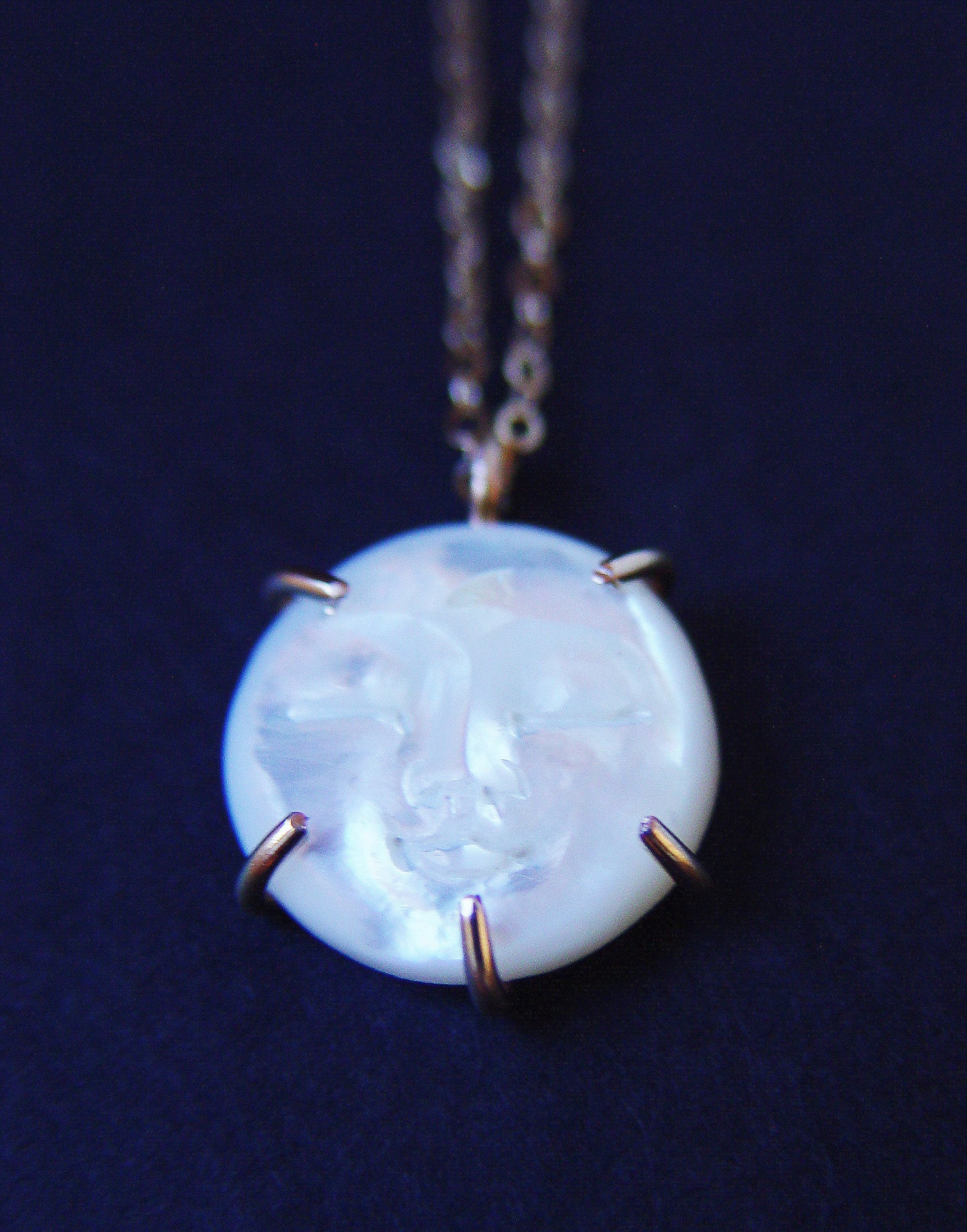 Pearl MAN In The MOON Gold Necklace