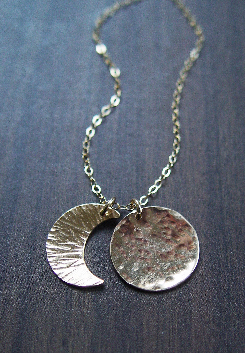 Lunar Moon Phase Necklace: 14K Gold Fill Celestial Talisman Pendant - Astrology Jewelry