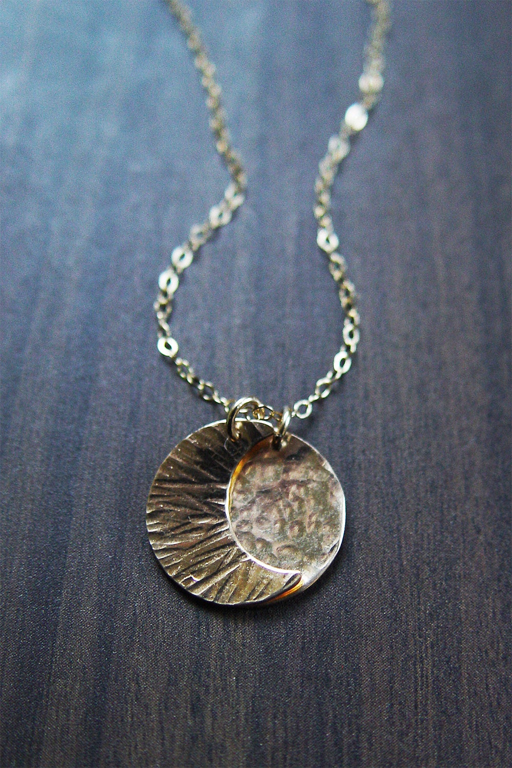 Lunar Moon Phase Necklace: 14K Gold Fill Celestial Talisman Pendant - Astrology Jewelry