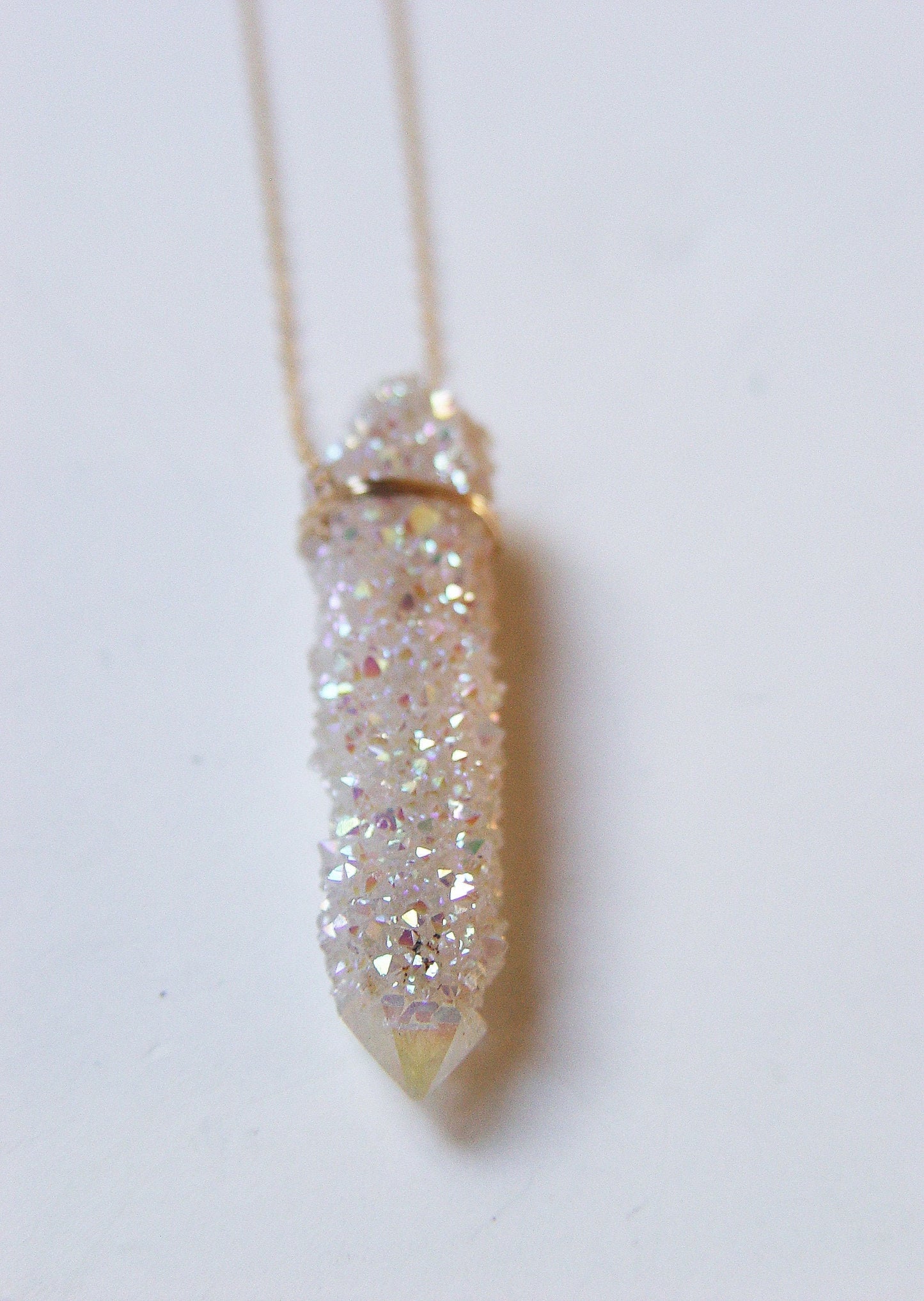 Angel Aura Crystal Gold Necklace