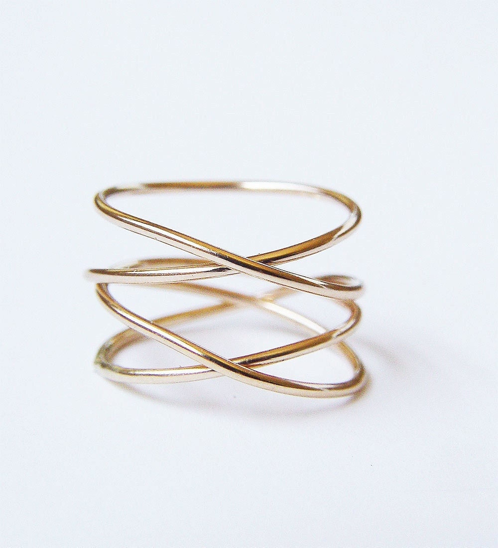Infinity 14k Gold Fill Spiral Ring
