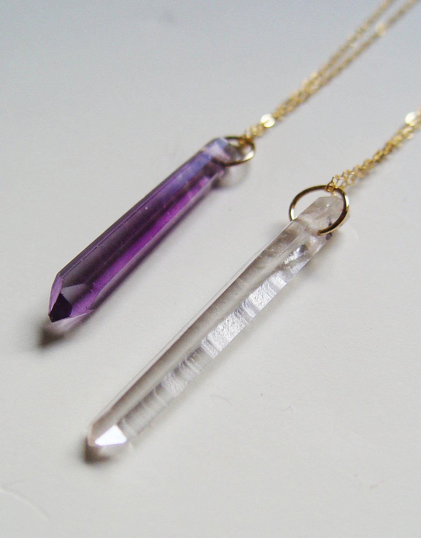 Angel Aura Quartz Necklace: 14k Gold Filled Rainbow Crystal Pendant - Healing Gemstone Boho Jewelry