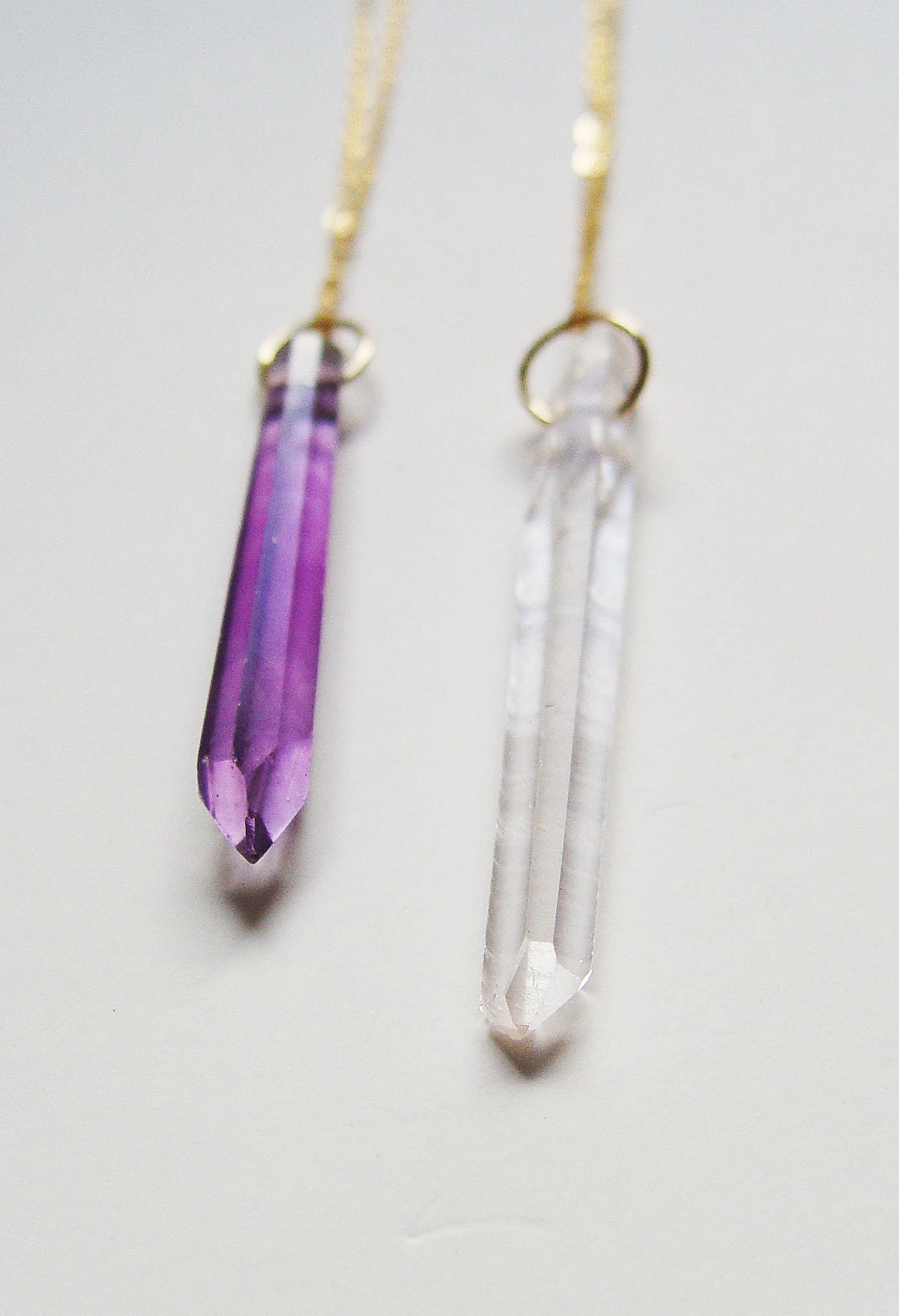 Angel Aura Quartz Necklace: 14k Gold Filled Rainbow Crystal Pendant - Healing Gemstone Boho Jewelry