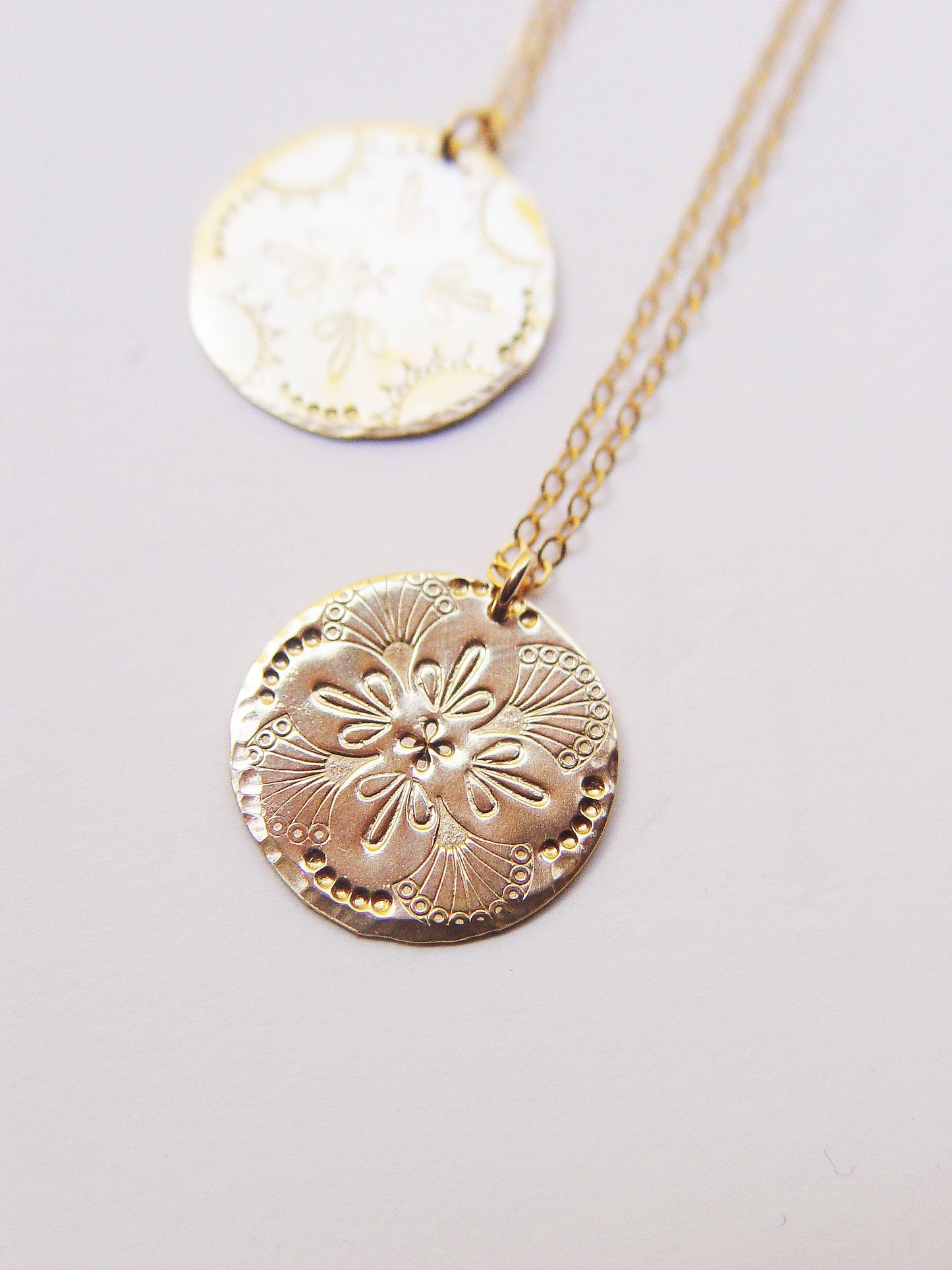 Sun Talisman Gold Medallion Necklace