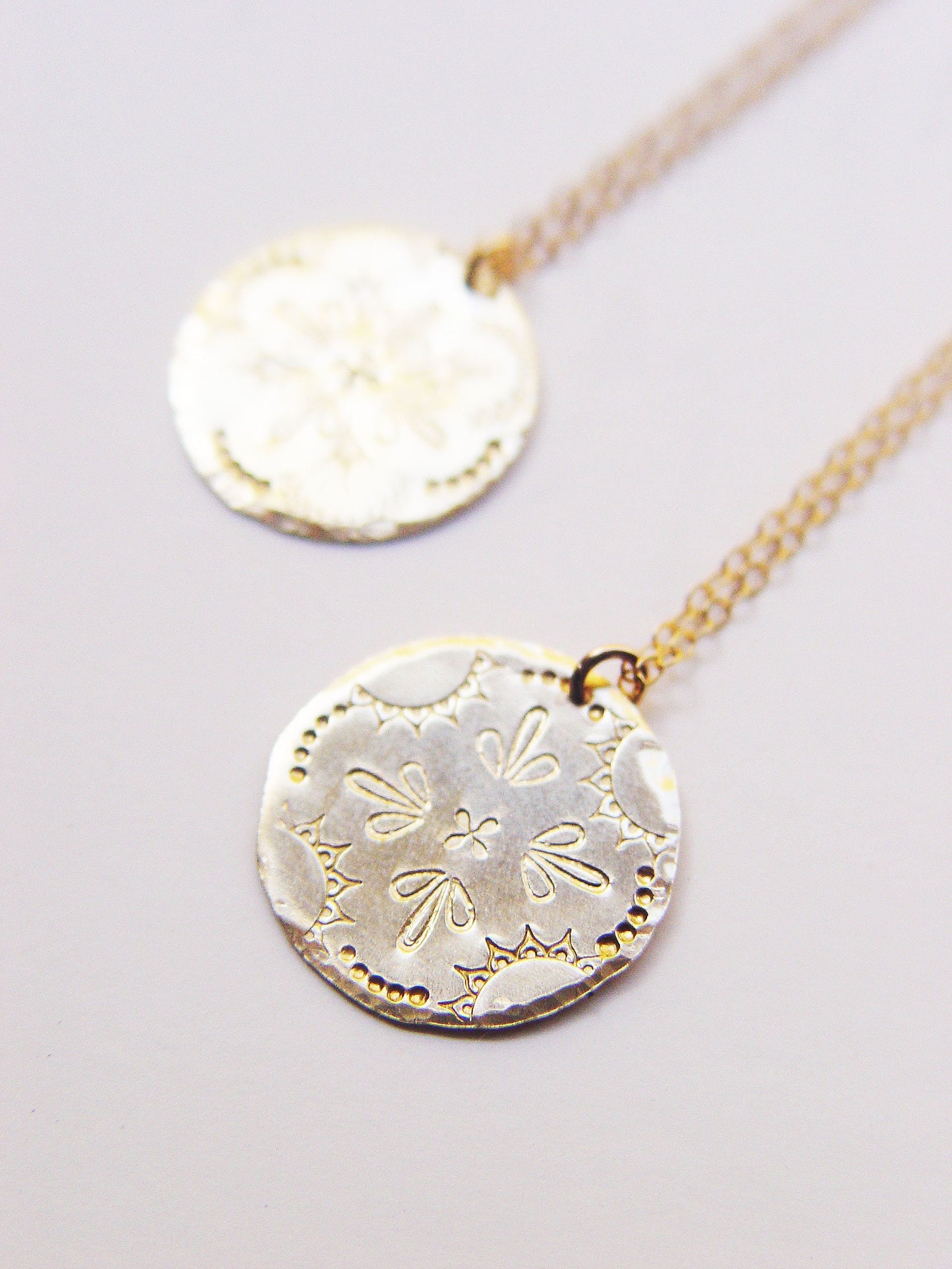 Sun Talisman Gold Medallion Necklace