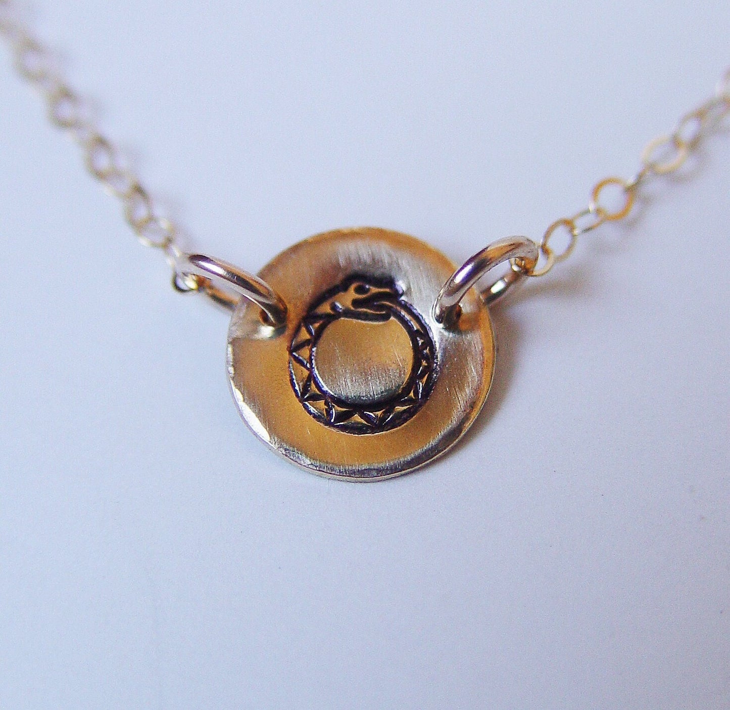 Ouroboros Snake Gold Necklace