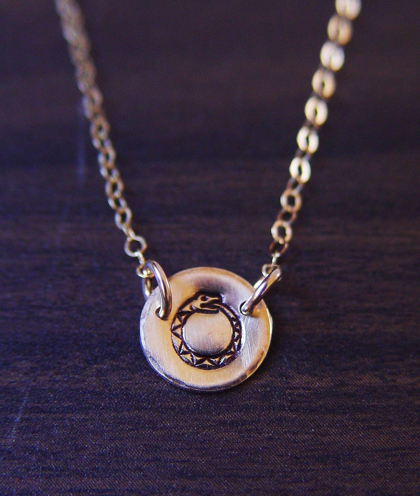 Ouroboros Snake Gold Necklace