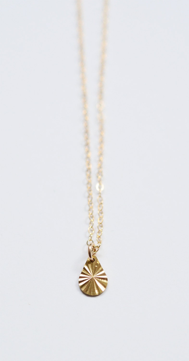 Rising Sun Gold Charm Necklace