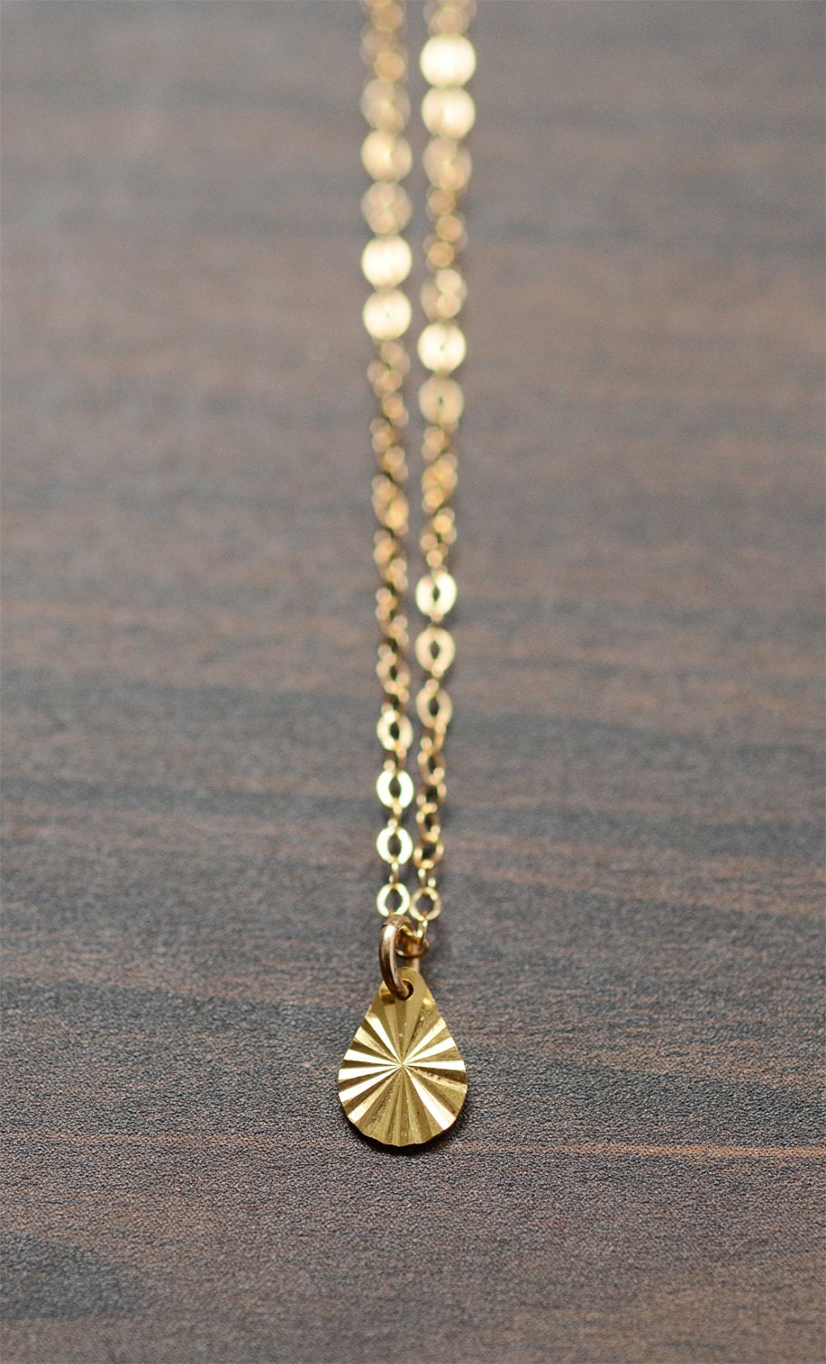 Rising Sun Gold Charm Necklace