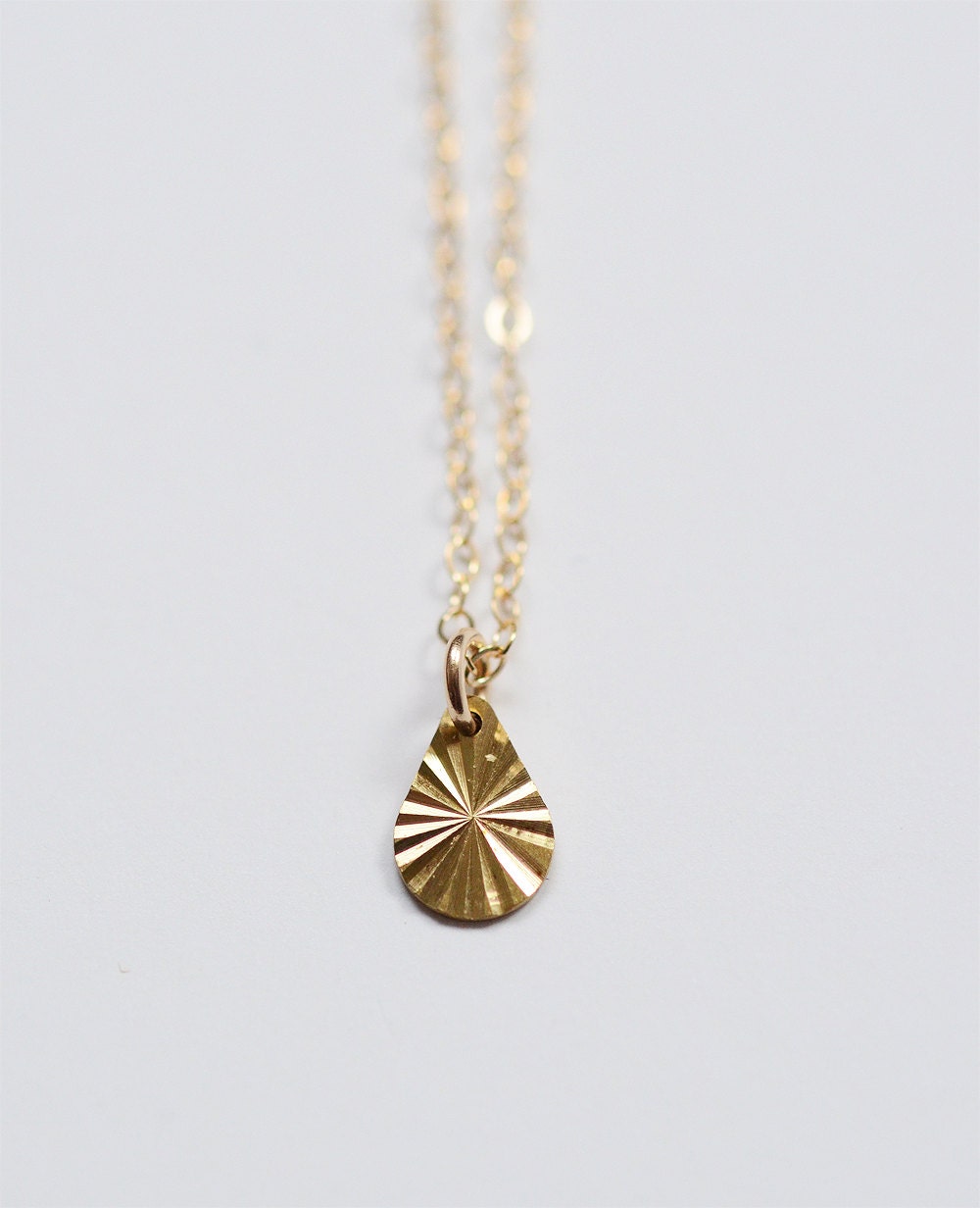 Rising Sun Gold Charm Necklace